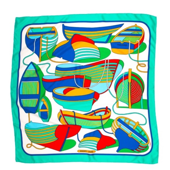 HERMÈS Thalassa Silk Scarf - Picture 1 of 4